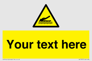 Custom Warning crocodiles, alligators or cayman